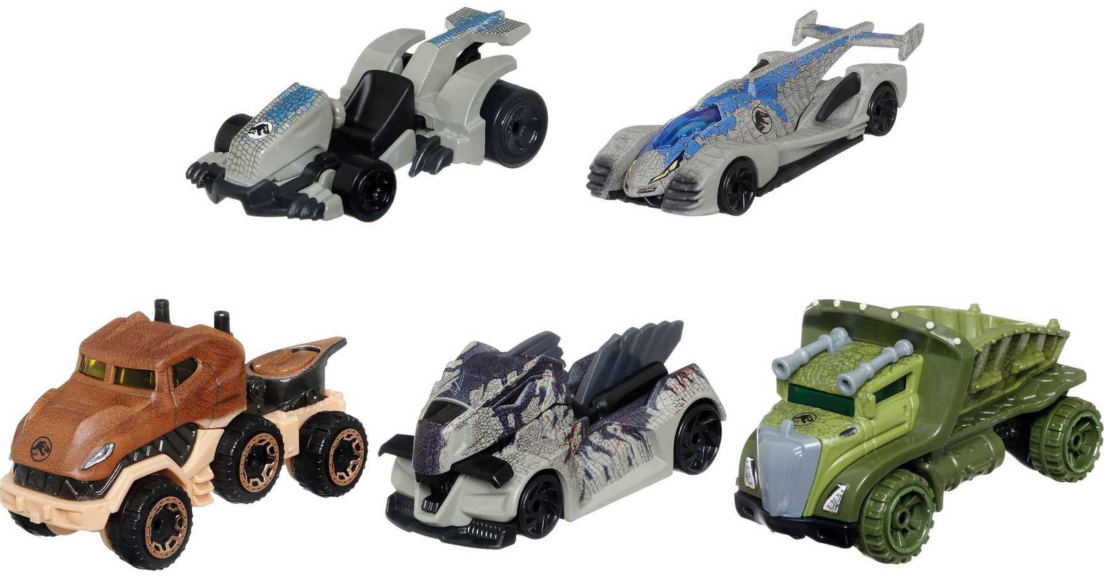 Hot Wheels Jurassic World Dominion Set of 5 New Sealed Brand New