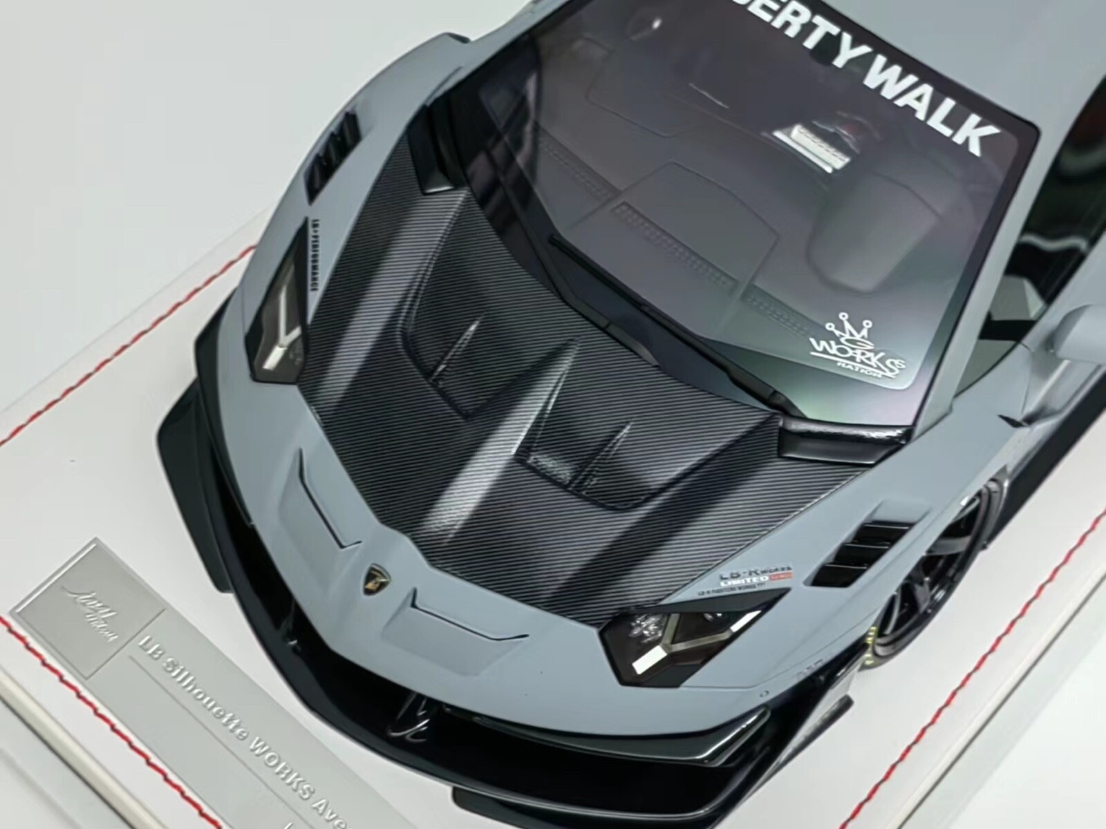 1/18 Ivy Models Lamborghini Aventador GT EVO Liberty fighter Gray Leather