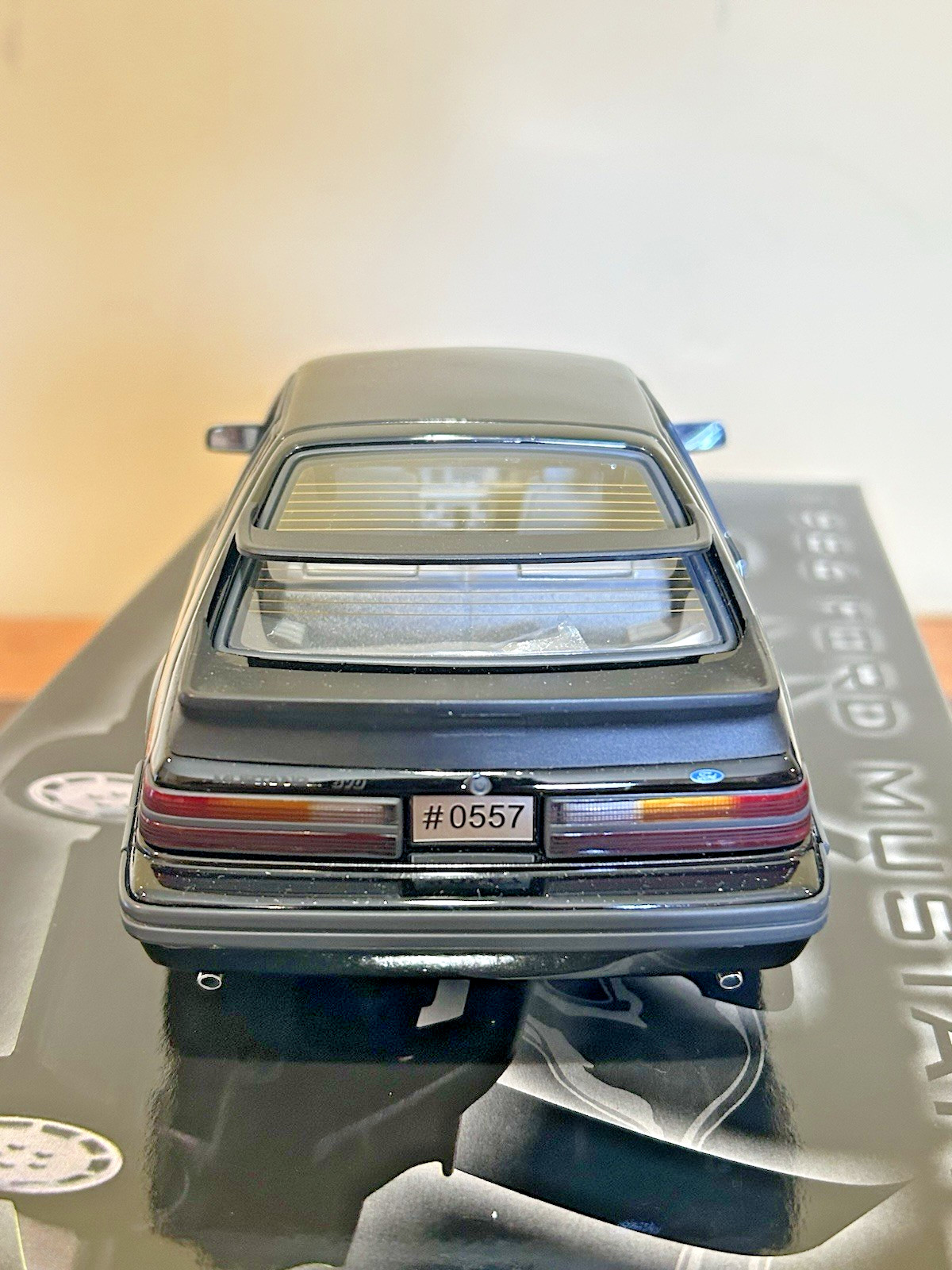 GMP 1:18 1986 Ford Mustang SVO Black Diecast Ltd Ed 1 of 1500 #0557 Part 8064