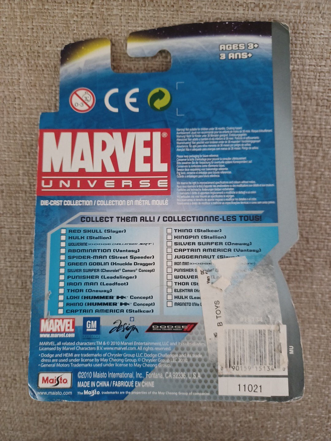 Marvel Universe Diecast Collection PUNISHER LEADSLINGER Vehicle