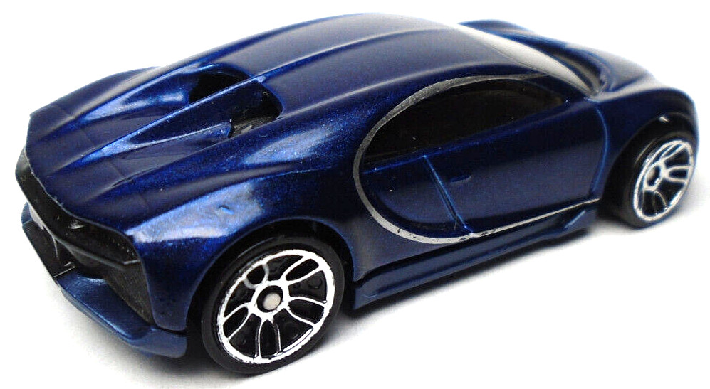 2018 HOT WHEELS 2016 BUGATTI CHIRON BLUE 1:64 DIECAST 2 3/4″ CAR WITH SILVER