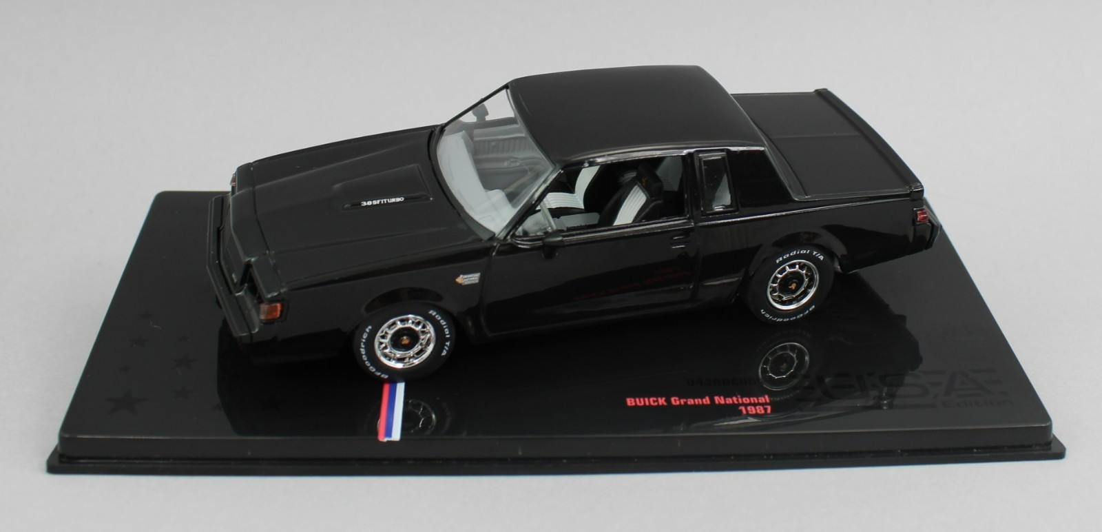 1:43 IXO Models *BLACK* 1987 Buick Grand National *DIECAST* NIB!