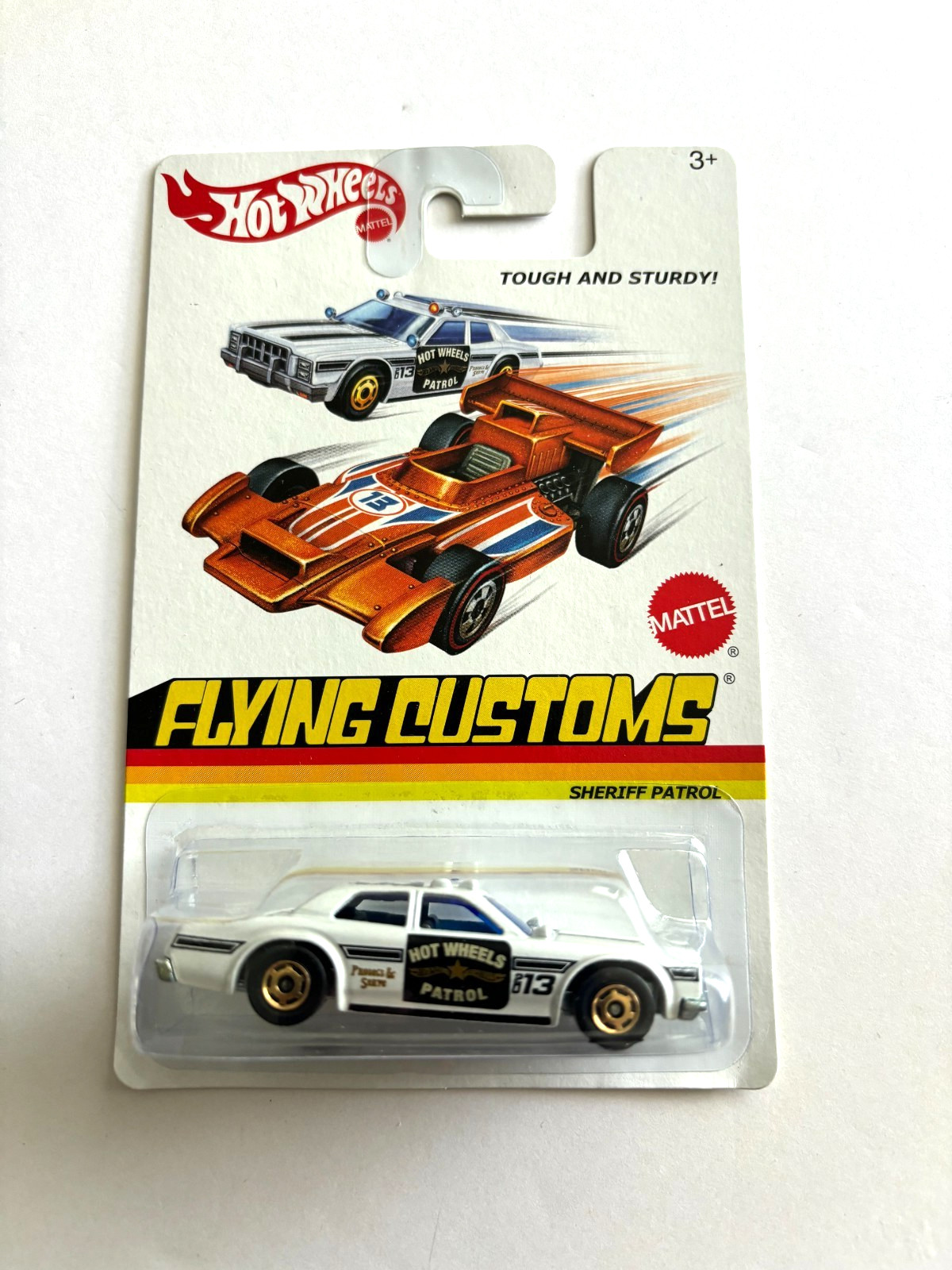 HOT WHEELS Sheriff Patrol Flying Customs white 2013