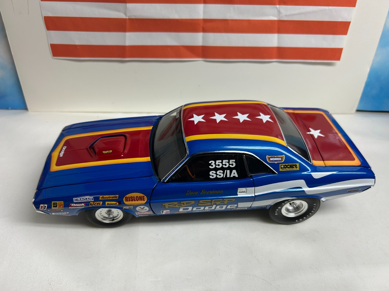 1:18 ATOMIC AUTO KRAFTERS ROD SHOPS 1971 DODGE CHALLENGER 1 OF 300
