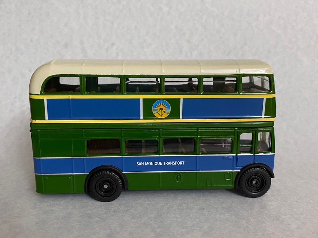 Corgi Double Decker Bus – San Monique Transport 4 3/4″ Removable Top TOY131