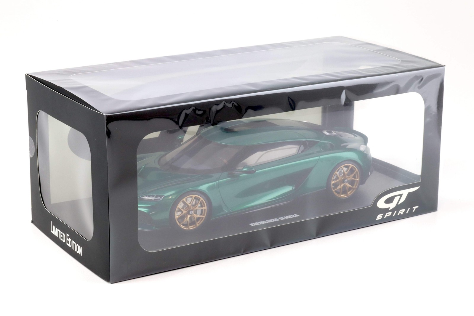 GT Spirit 2024 Koenigsegg Gemera Racing Green w/ Gold Wheels 1:18 GT888