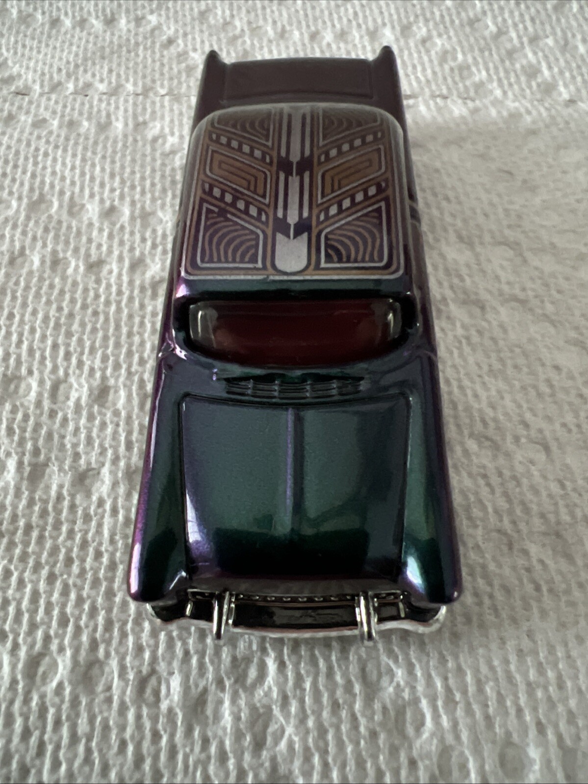2025 Hot Wheels – ROD SQUAD 3/10 – ’55 Chevy #45/250 Custom Paint And Wheel Swap