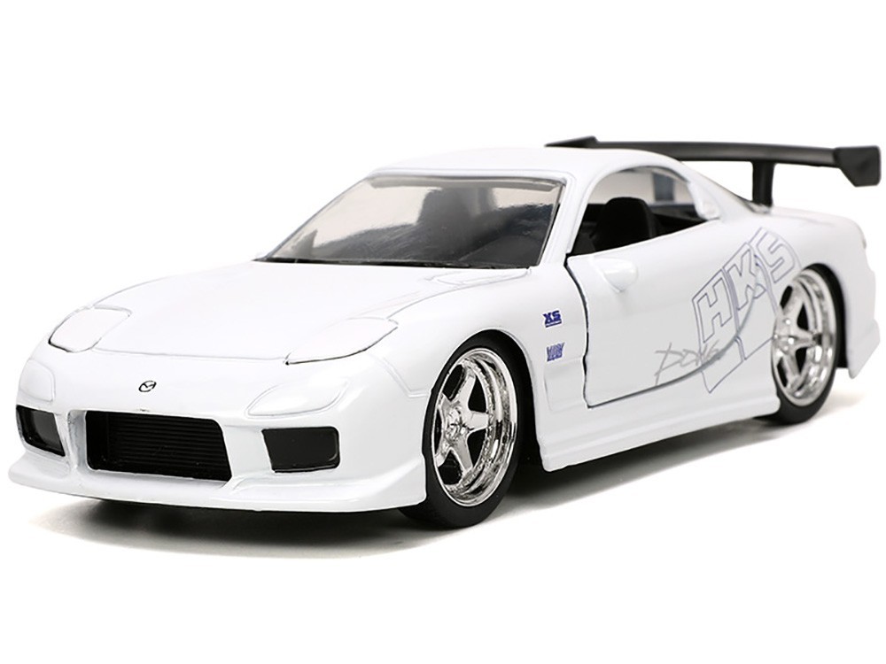 1993 MAZDA RX-7 “HKS” WHITE “FAST & FURIOUS 25 YEARS” 1/32 BY JADA 32588