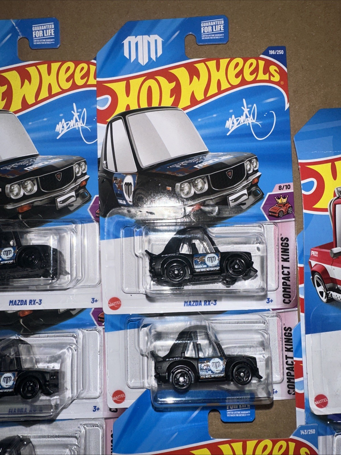 2026 Hot Wheels Mazda Rx-3 Toned Blue, Black, Tooned Too’nd, Chevy 27 Cars