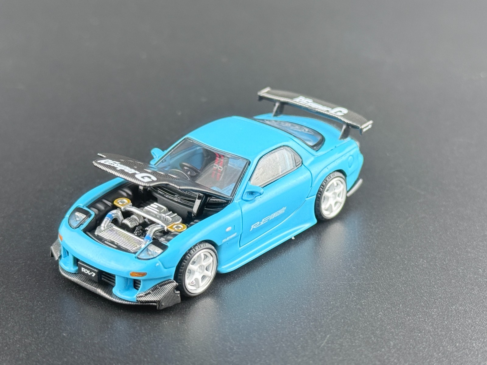Pop Race Mazda RX7 FD3S RE-Amemiya Light Blue TAS 2026 640472 1/64