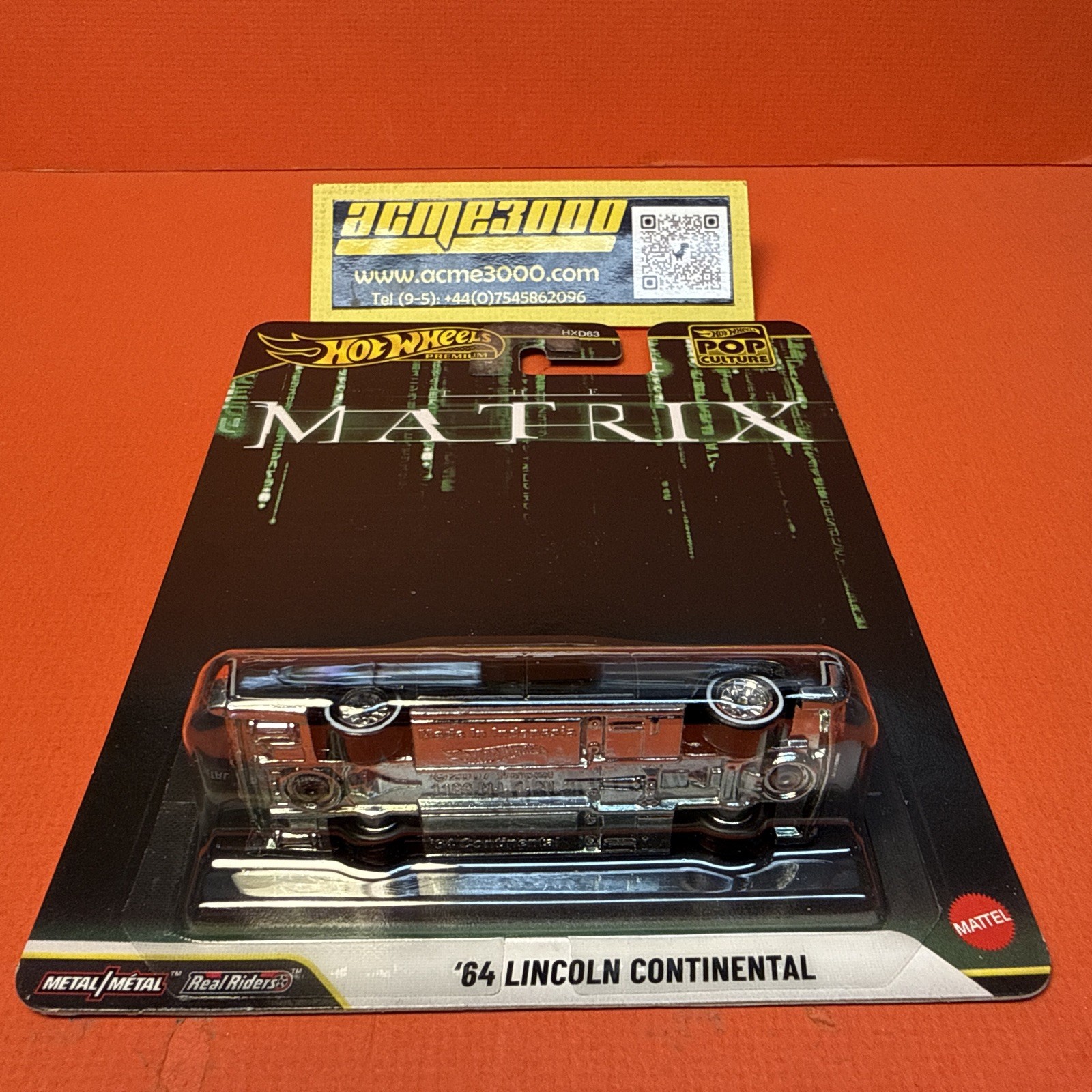 2026 Hot Wheels Premium – POP CULTURE – THE MATRIX 64 LINCOLN CONTINENTAL JHW89