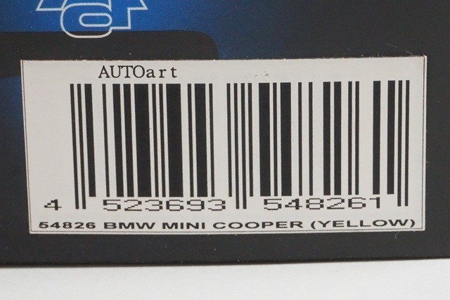 1:43 AUTOart 54826 BMW Mini Cooper Yellow model car