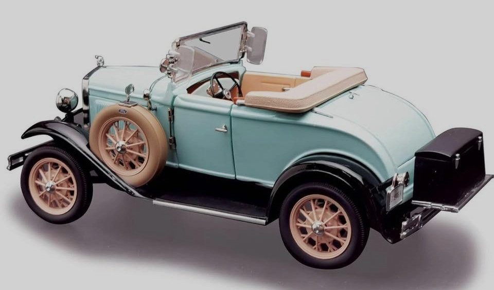 1931 Ford Model A Roadster,Powder Blue Sun Star 6126 1/18 scale Diecast Model