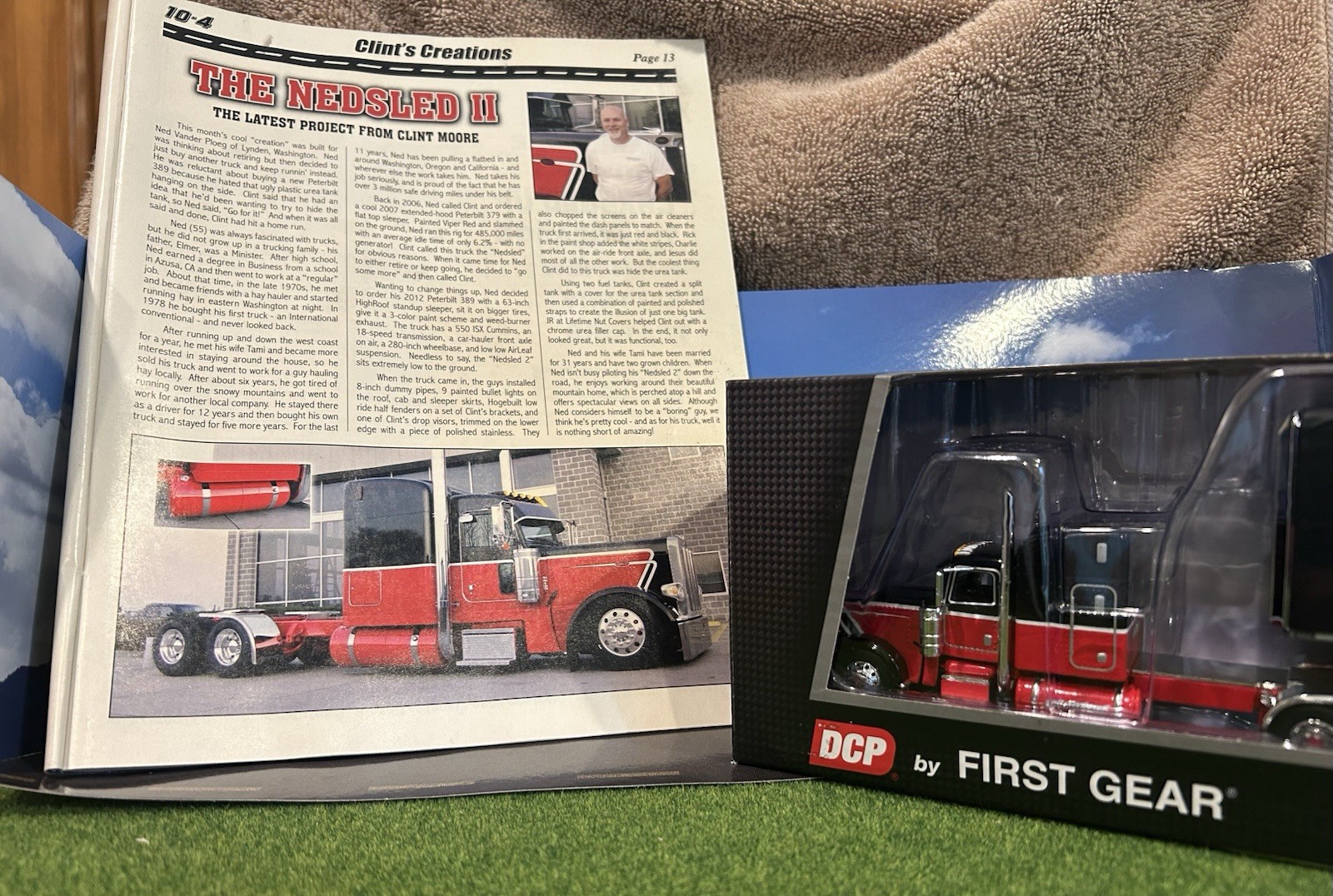 1/64 DCP “nedsled” Peterbilt 389 w/simulated Curtain Side Trlr…limited # set