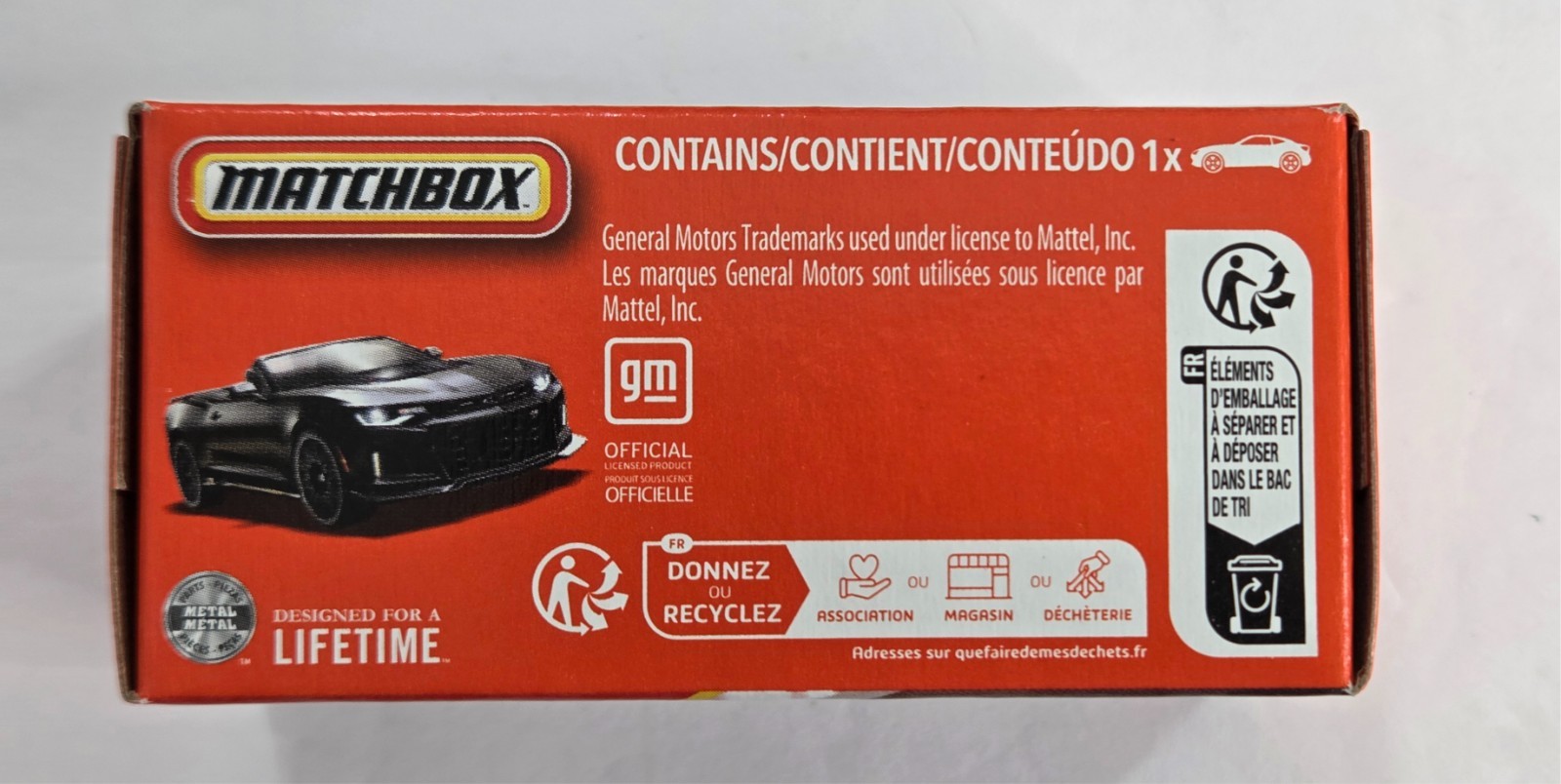 2024 Chevrolet Camaro ZL-1 59/125 Matchbox 2026 POWER GRABS JHP80 black