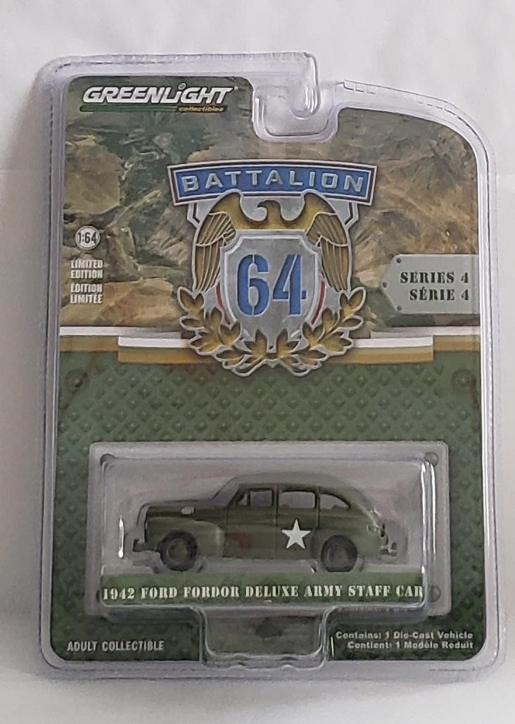 1942 ’42 FORD FORDOR DELUXE AMRY STAFF BATTALION 64 R4 MILITARY GREENLIGHT 2024