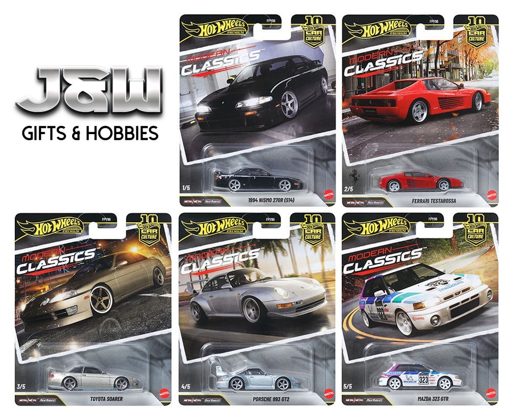 Hot Wheels Car Culture 2026 S Case Modern Classics Set of 5 FPY86-961S 1/64