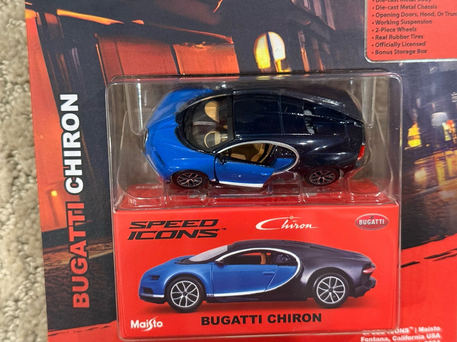 Maisto Speed Icons Bugatti Chiron 1:64 Diecast Limited Edition Car 2026 VHTF