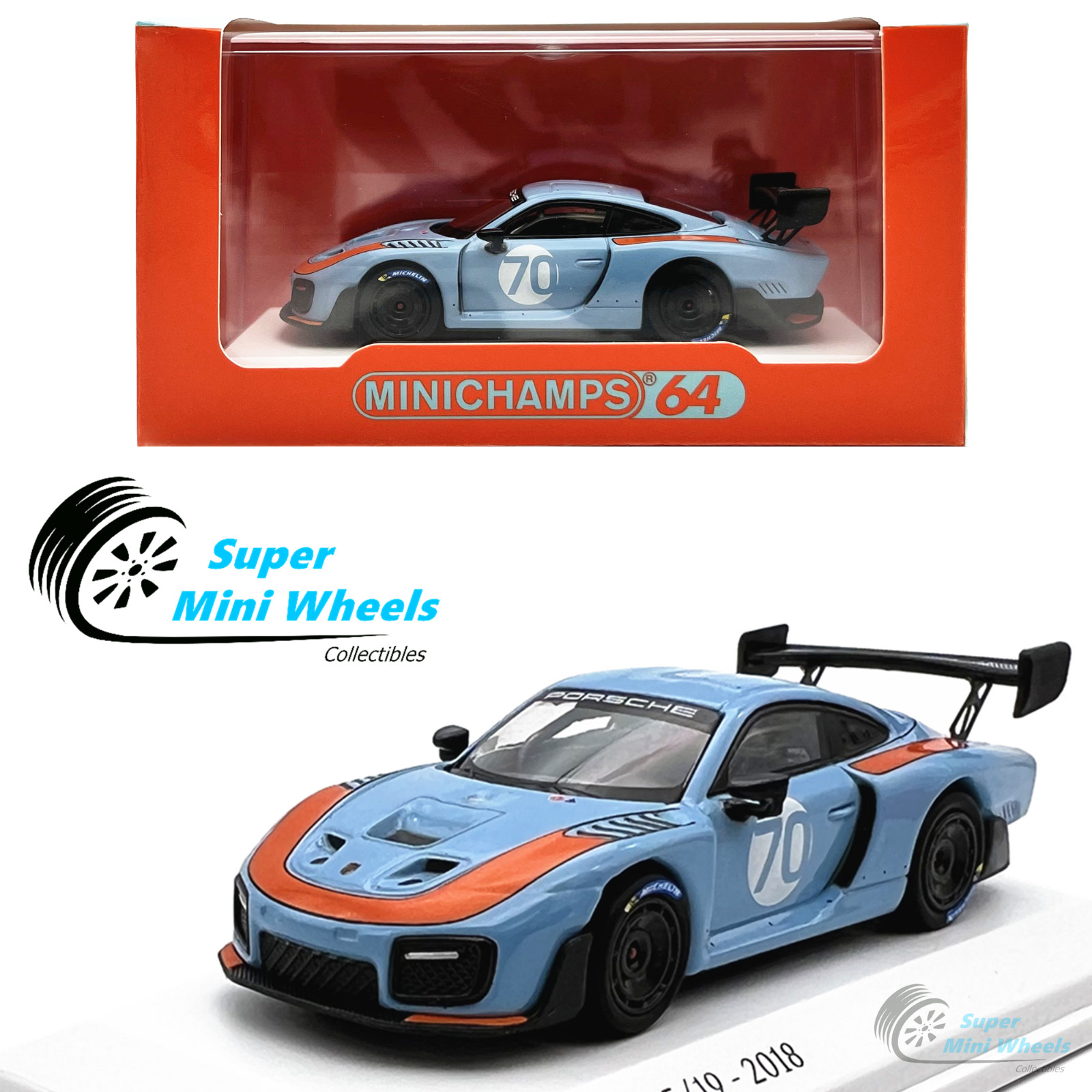 Minichamps 1:64 Porsche 935/19 – 2018 – Gulf Blue