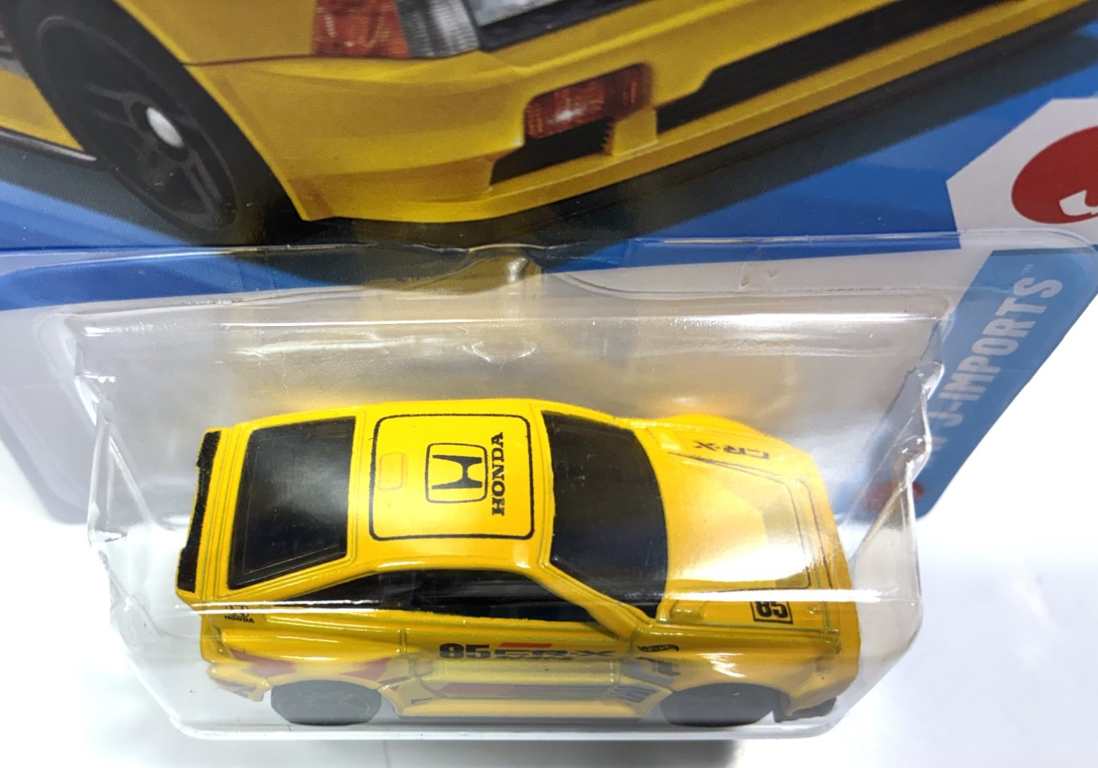 2026 Hot Wheels 1985 Honda CR-X Yellow JDM, J-IMPORTS #89