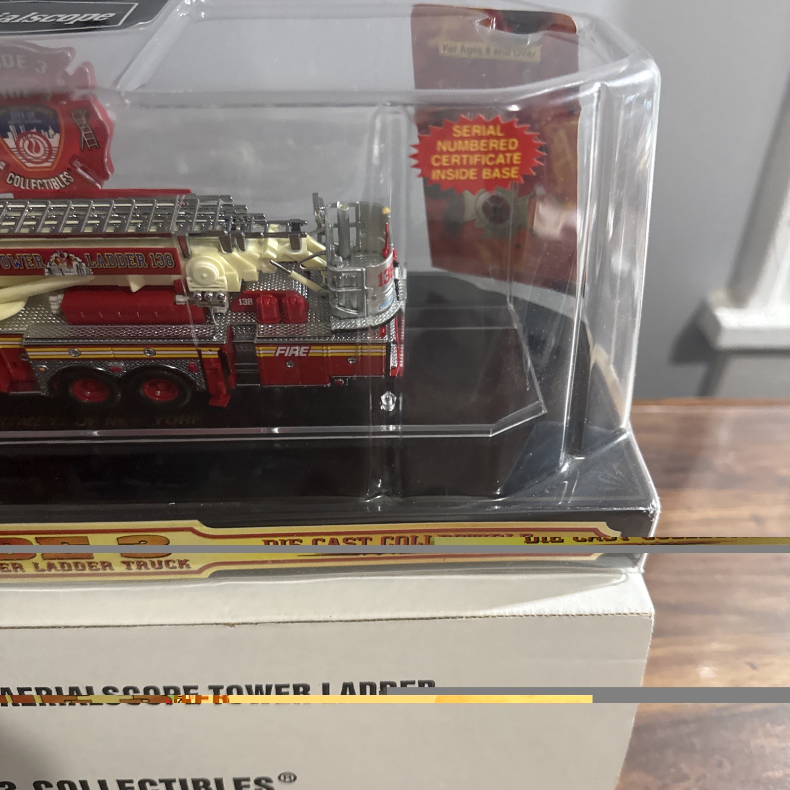 Code 3 Collectibles FDNY Aerialscope Tower Ladder 138 #12735 1/64 Fire Truck New