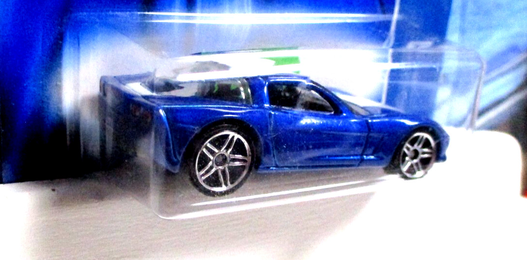 2006 Hot Wheels Chevy Corvette C6 In Candy Blue Metallic Painted Rear Lights!