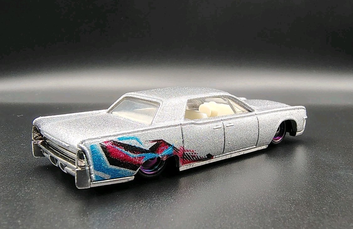Custom Hot Wheels 64 Lincoln Continental Metallic Silver SSHIFTW NoScalpCustoms