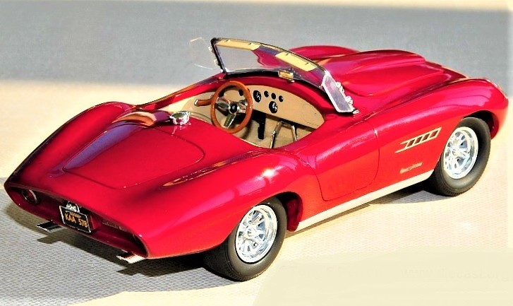 Concept Car w/ 57Chevy55 Corvette V8 Engine 1963 Custom Built 1:24Race18Model12