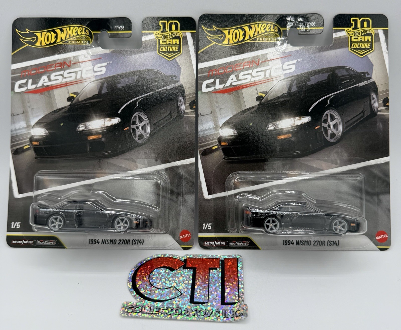 2026 MATTEL HOT WHEELS PREMIUM MODERN CLASSICS 1994 NISMO 270R (S14) – LOT OF 2