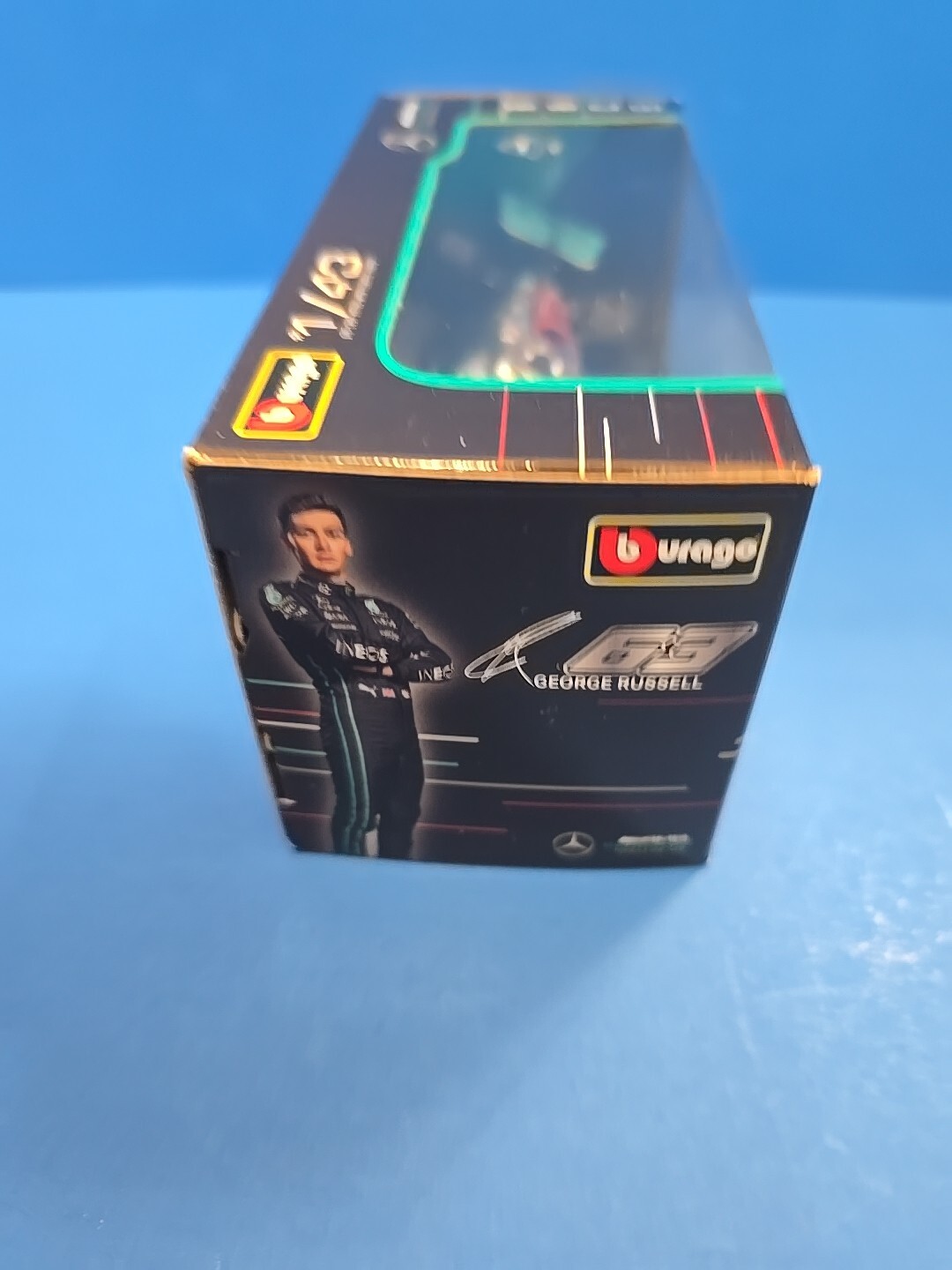 Burago 1:43 Petronas F1 Formula Mercedes AMG Lewis Hamilton and George Russell