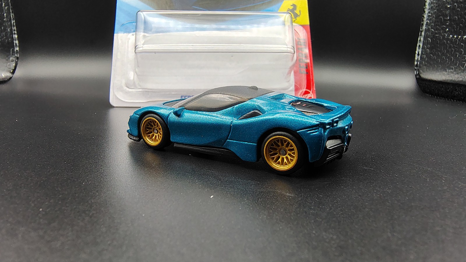 Custom Hot Wheel Ferrari 2 Pack SF90 12Cilindri Teal WSwap OOAK NoScalpCustoms