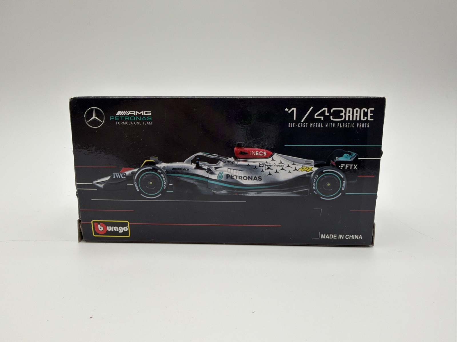 MERCEDES AMG F1 W13 E PERFORMANCE #44 HAMILTON 2022 1/43 MODEL BBURAGO 38066 LH