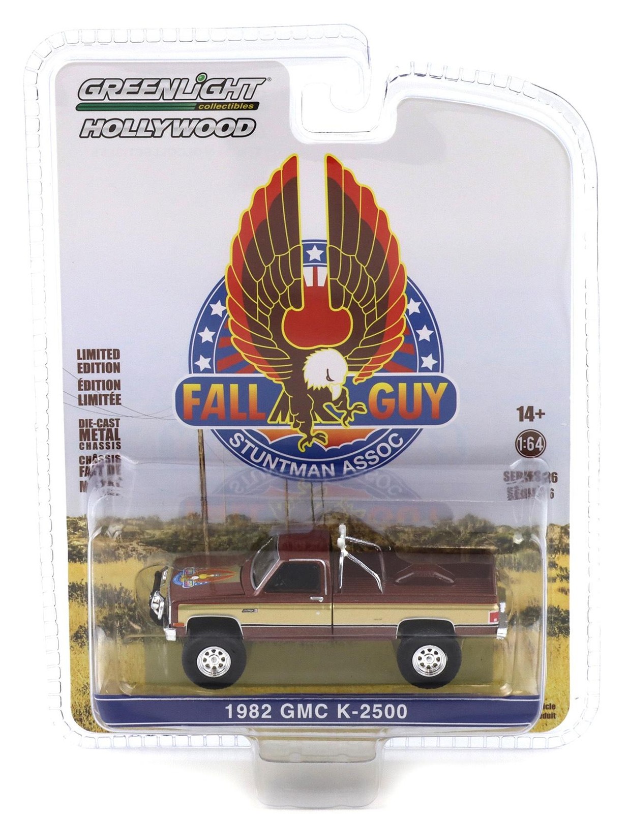 Greenlight 1:64 1982 GMC K-2500 Sierra Grande Wideside Stuntman Associa