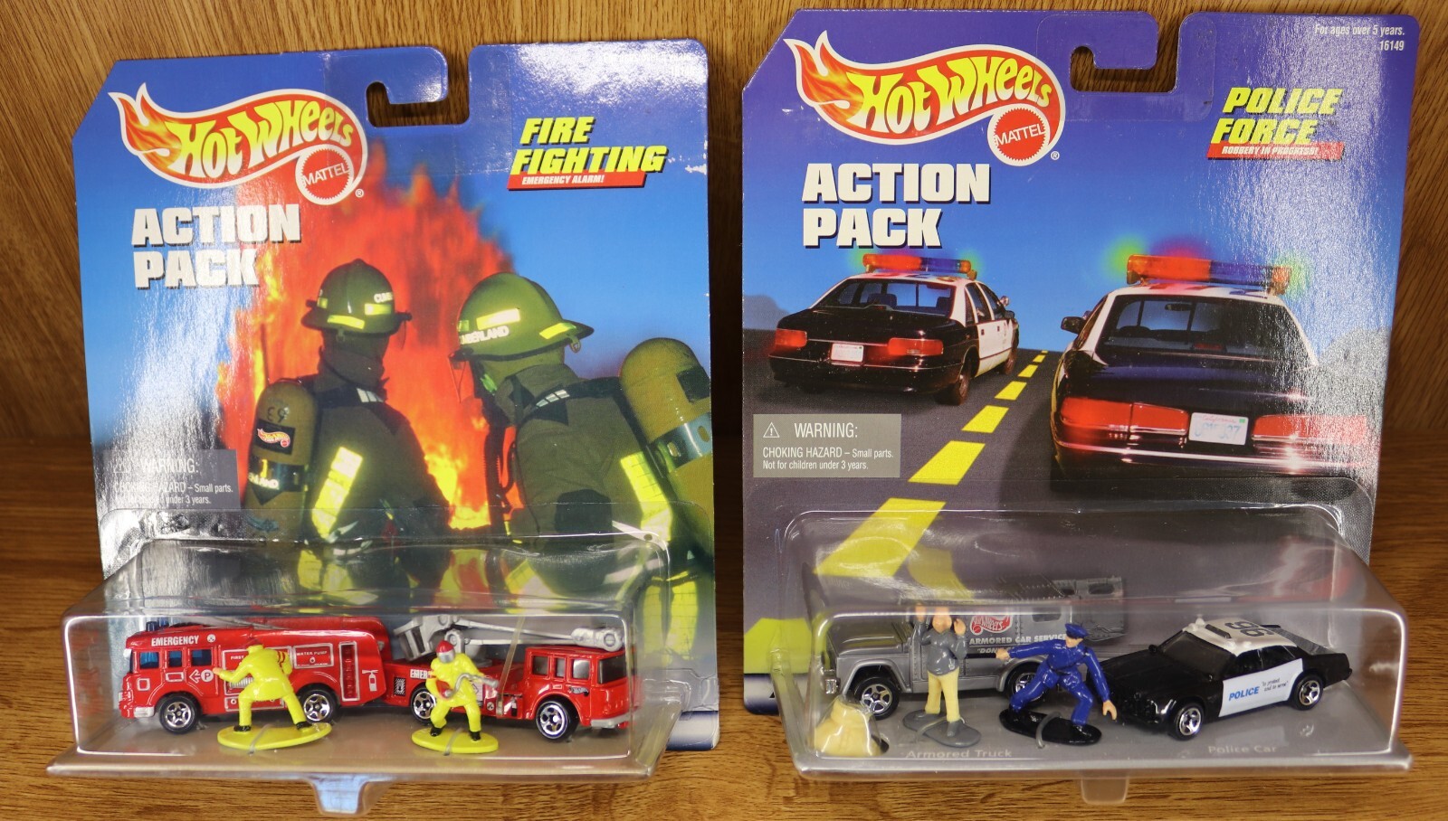 HOT WHEELS ACTION PACK POLICE FIRE RESCUE New in box