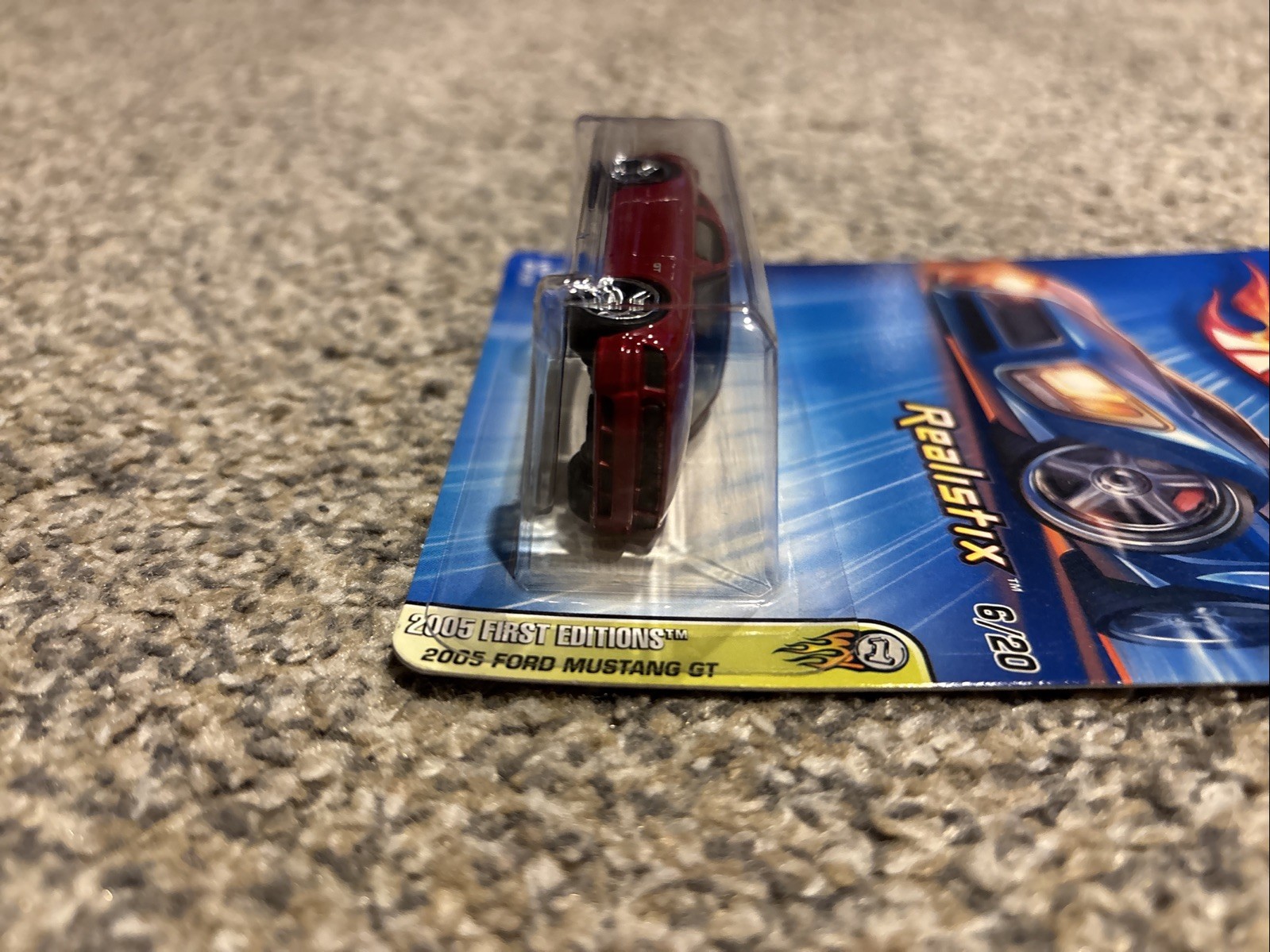 2005 Hot Wheels First Editions Realistix 6/20 2005 Ford Mustang GT Red Body Pr5
