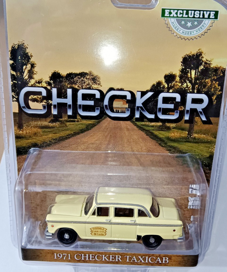 1:64 HOBBY EXCLUSIVE DUKES OF HAZZARD 1971 CHECKER TISDALE TAXICAB NOT PRODUCED!