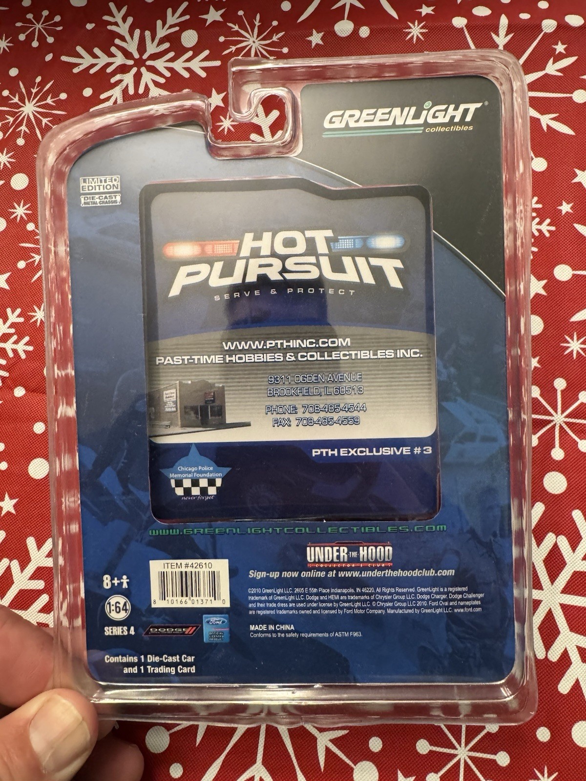 Greenlight Hot Pursuit Chicago Police 2008 Ford Police Interceptor Green Machine