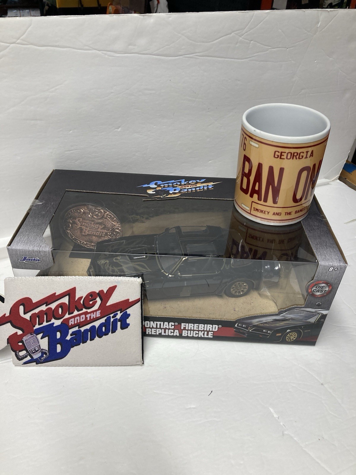 Smokey and the Bandit Jada Toys JAD30998 Car plus Ban One Coffee Mug ,Coaster