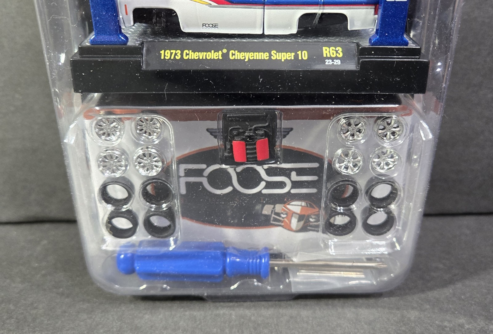 2023 M2 Machines “FOOSE” 1973 Chevrolet Cheyenne Super 10 Model Kit R63