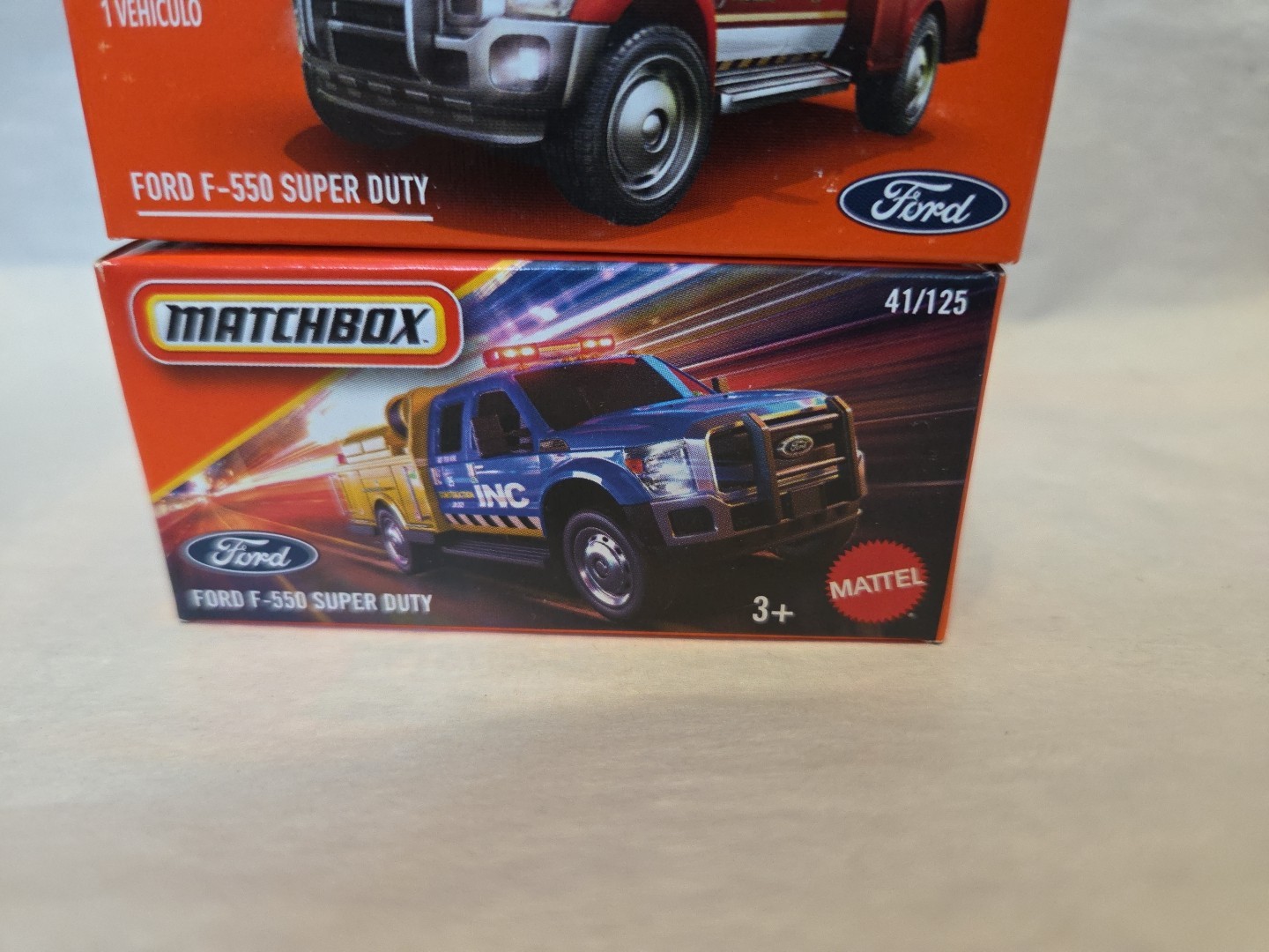 Matchbox Power Grabs Ford F550 SUPER DUTY BRUSH FIRE TRUCK LOT OF 2