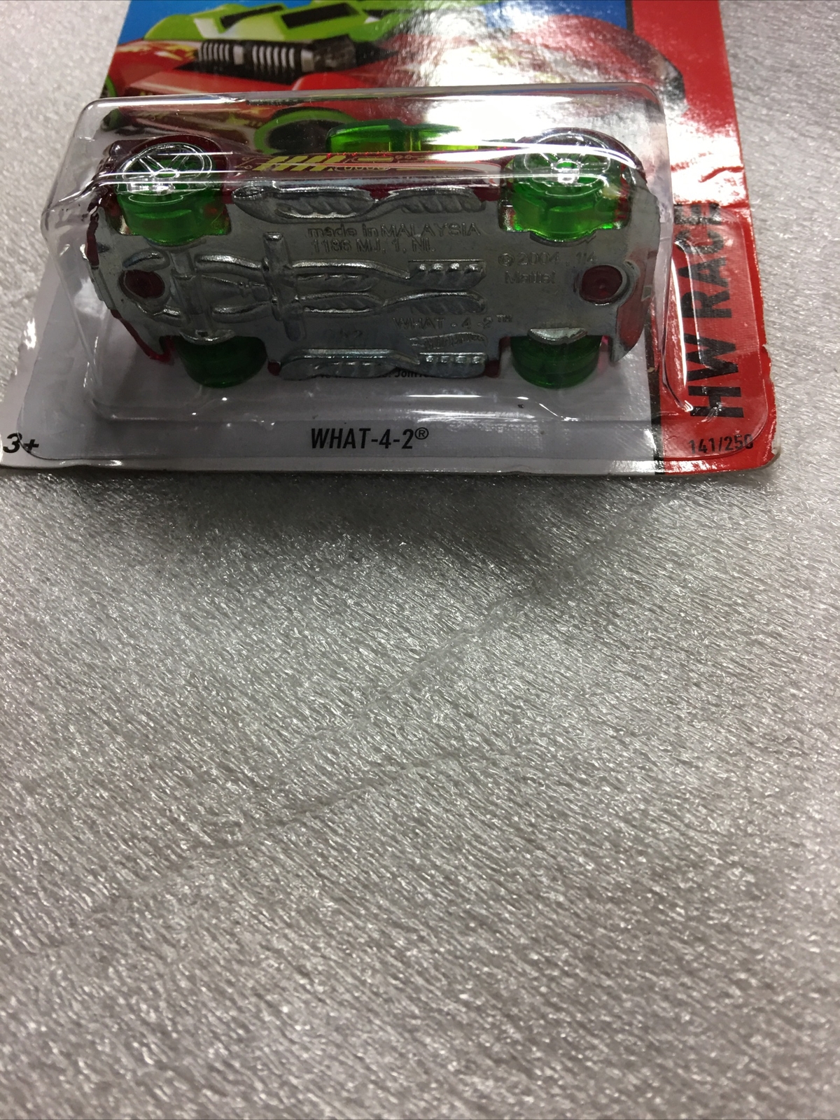 2015 Hot Wheels HW RACE What-4-2 #141/250 Clear Red Version New On Card B138