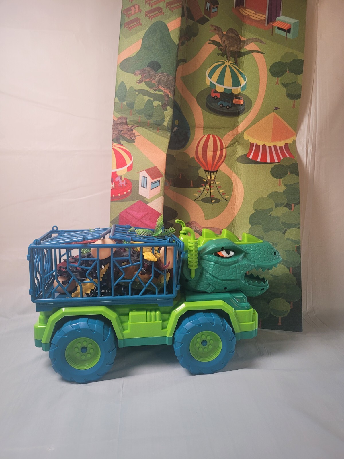 TEMI Dinosaur Truck Toys for Kids 3-5 Years, Tyrannosaurus Transport Car