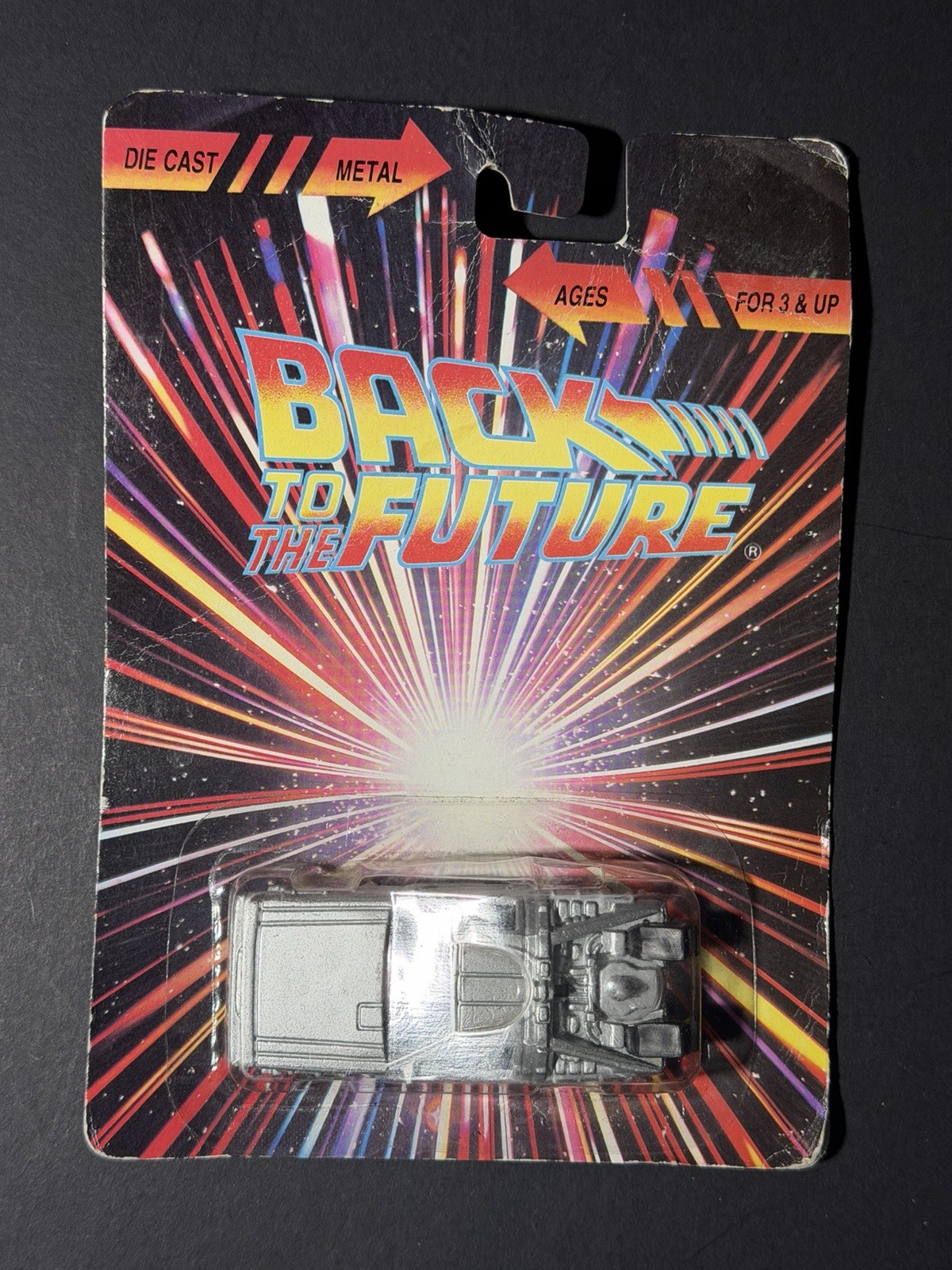 Back To The Future Time Machine DeLorean Die Cast Metal Car Sealed Vintage MC