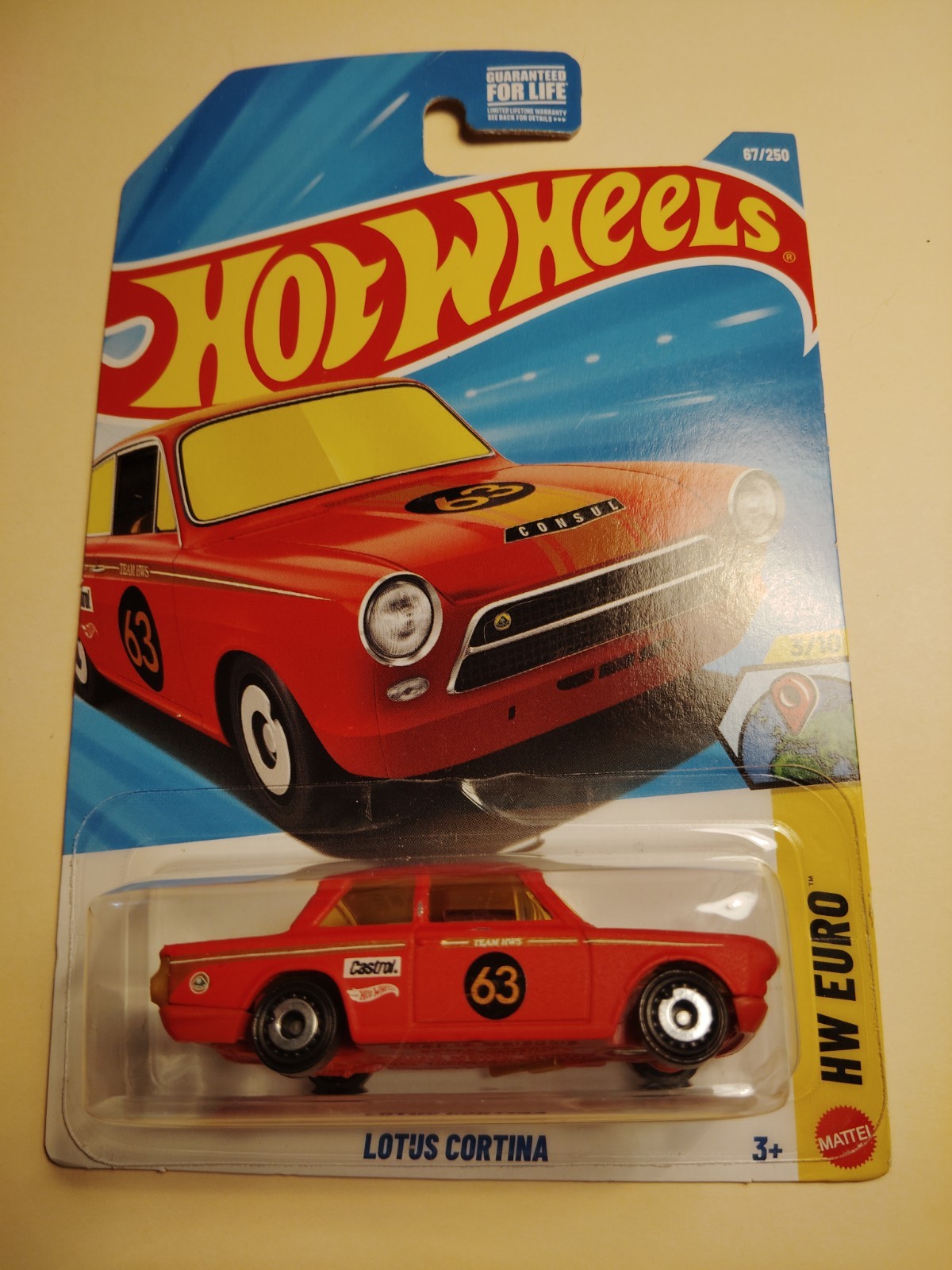 2026 Hot Wheels HW Euro Lotus Cortina Red – Collector Number 67/250 HWEuro 3/10