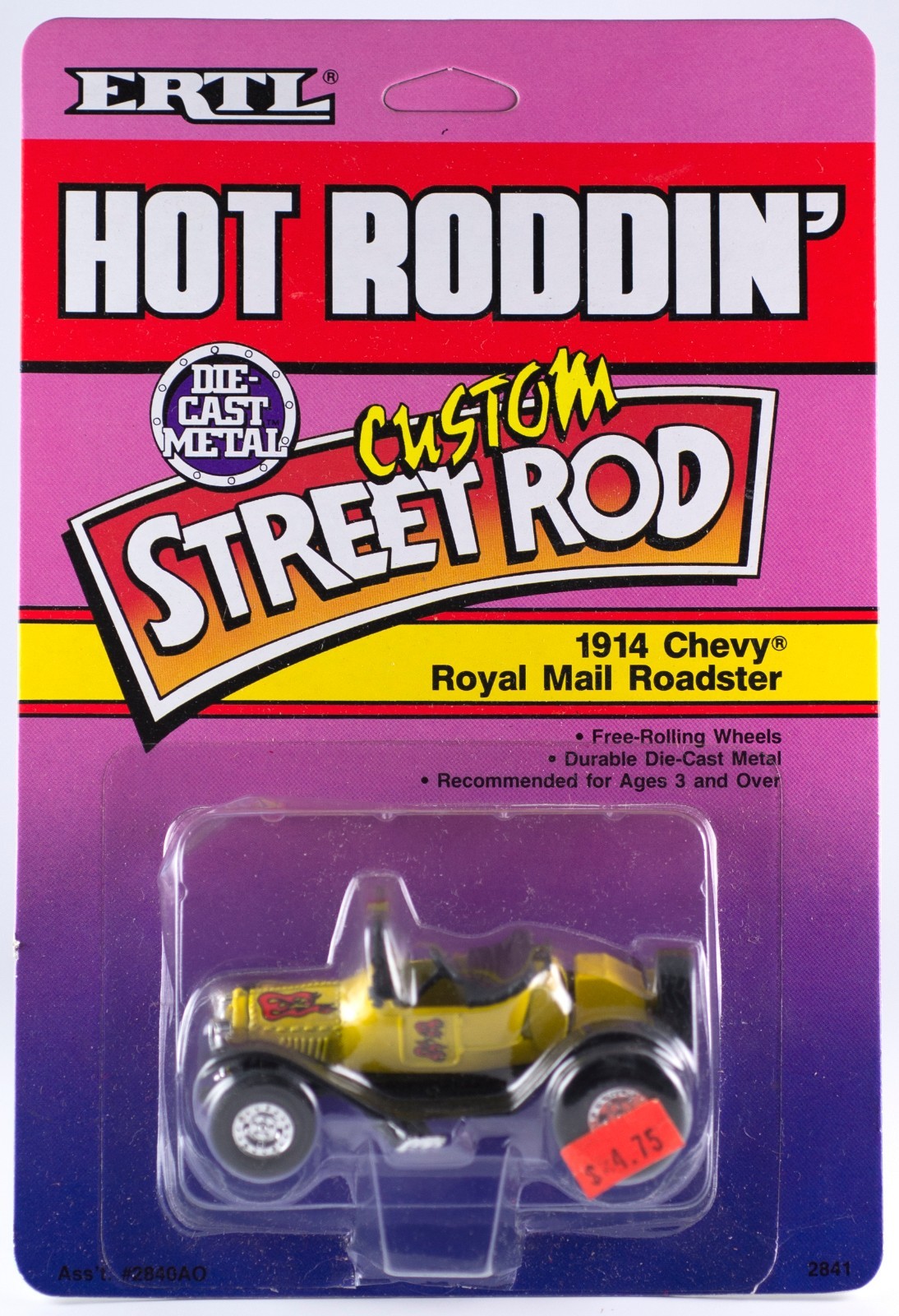 Ertl Hot Roddin’ Custom Street Rod 1914 Chevy Royal Mail Roadster MOC 1989