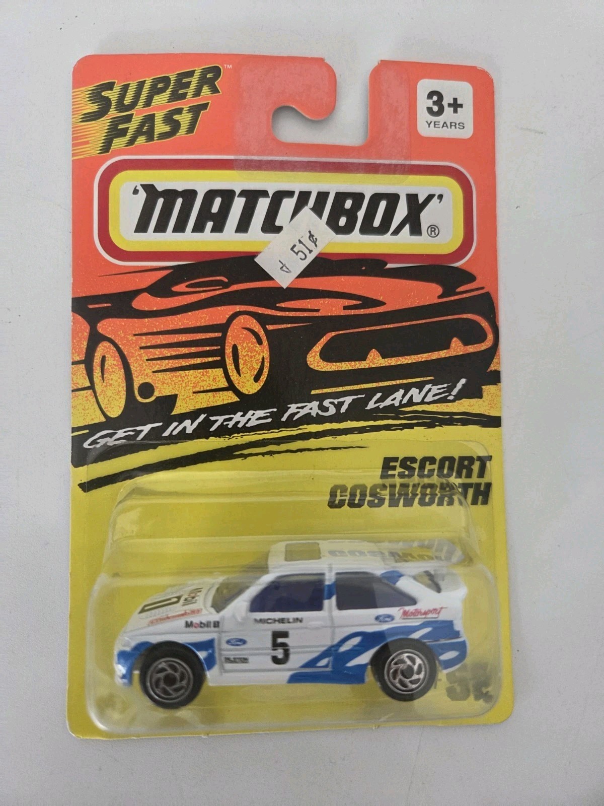 Matchbox Superfast 1994 Escort Cosworth Die Cast Car #5 Ford