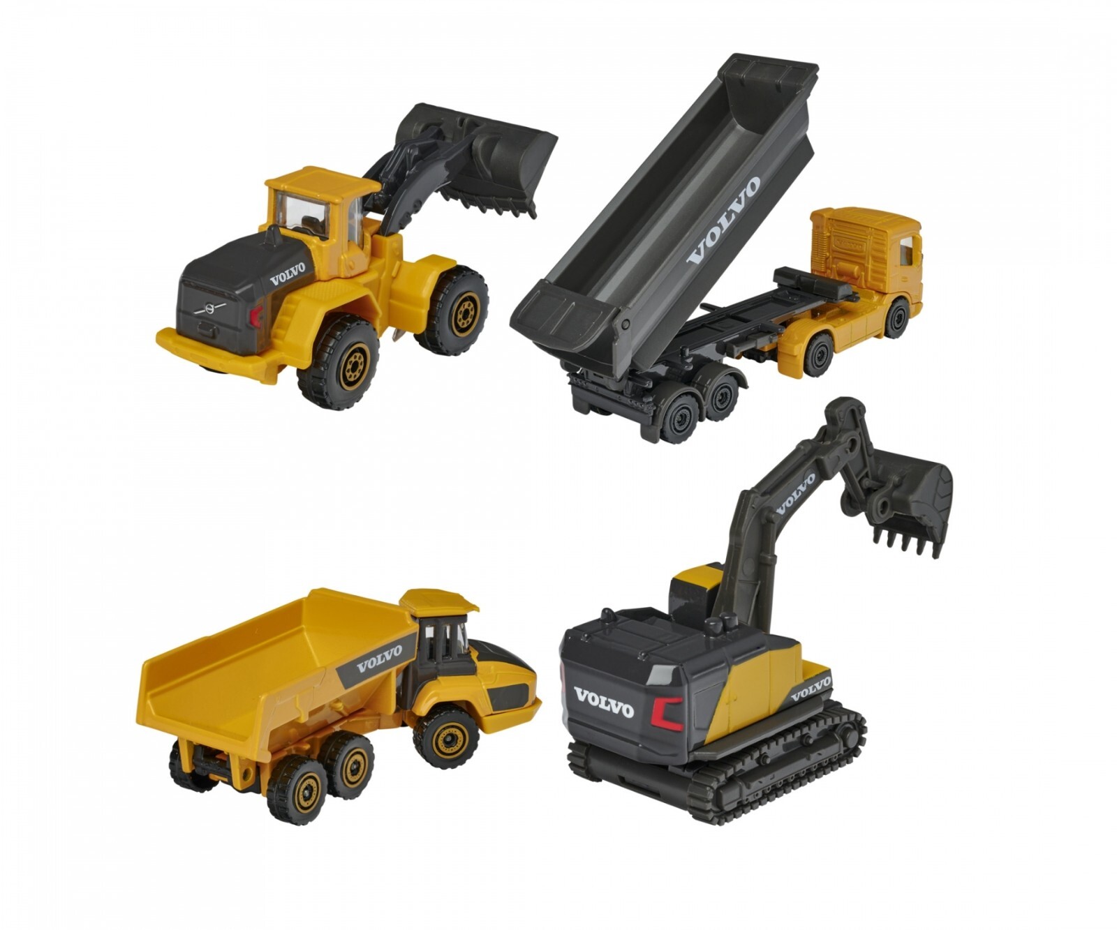 Majorette Volvo 4-Vehicle Construction Set · Brand New · Free UK P&P