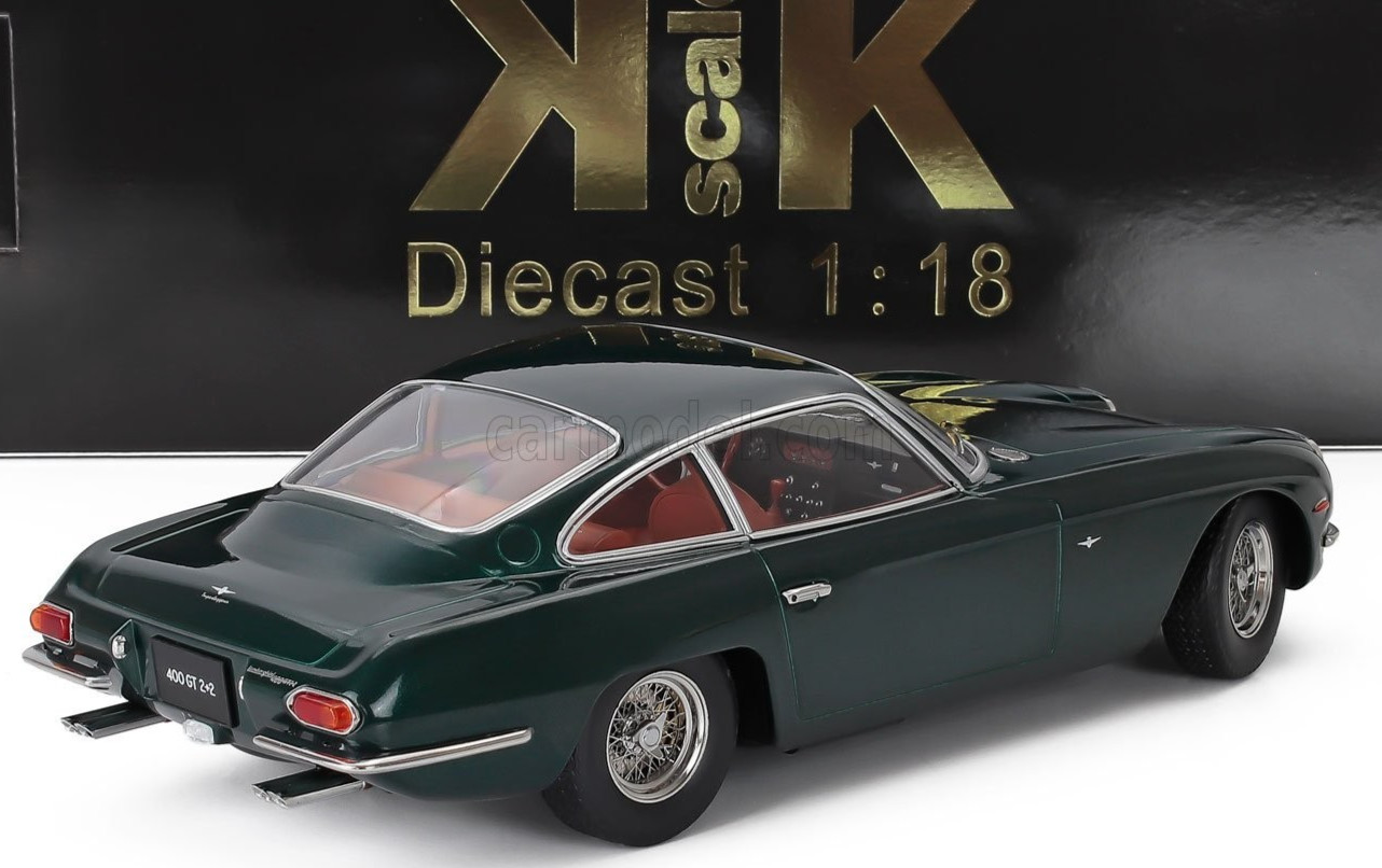 KK Scale Lamborghini 400 GT 2+2 1966 Dark Green Metallic 1:18