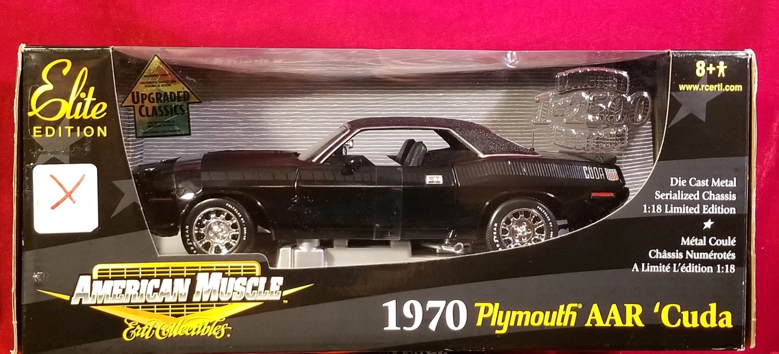 1970 American Muscle ERTL Collectibles Plymouth AAR Cuda 1:18 1 of 2500 Die Cast
