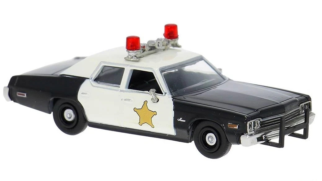 BREKINA 1974 DODGE MONACO SHERIFF BLACK & WHITE HO 1/87 PLASTIC